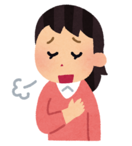 安心している女性のイラスト