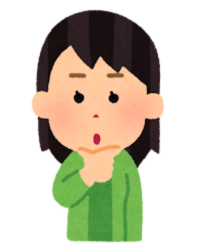 考える女性のイラスト
