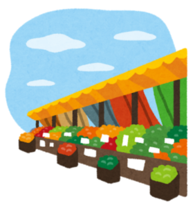 マルシェのイラスト